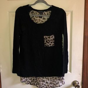Leopard print sweater (small)